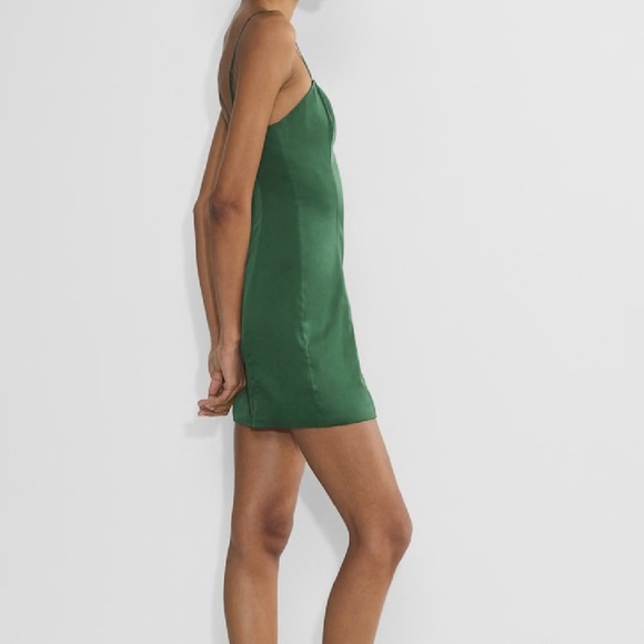 Aritzia Sunday Best Satin Mini Dress With Adjustable Strap - Picture 4 of 7